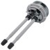 Roca 58mm Dual Flush Push Button to Suit Cistern Lid Hole of 48mm - Chrome (AH0018900R) - thumbnail image 2