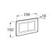 Roca L1 DUAL - Dual Flush Plate for Concealed Cistern - Chrome (A890086001) - thumbnail image 2