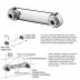 Trevi bar valve mounting kit 15mm copper compression (B8634AA) - thumbnail image 2