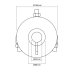 Triton Elina Built-In Concentric Type 3 TMV Mixer Shower - Valve Only - Chrome (ELICMINCBTVO) - thumbnail image 2