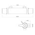 Triton Elina Type 3 Lever Bar Mixer Shower - Valve Only - Chrome (TMELBLN2) - thumbnail image 2