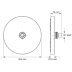 Triton Isabel Circular Fixed Shower Head - Chrome (TSHFISABCH) - thumbnail image 2