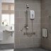 Triton Omincare Ultra Plus Thermostatic Electric Shower With Grab Riser Rail 8.7kW - White (CINCULTP08WGRB) - thumbnail image 2