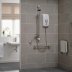 Triton Omincare Ultra Plus Thermostatic Electric Shower With Grab Riser  Rail 9.8kW - White (CINCULTP09WGRB) - thumbnail image 2