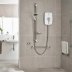 Triton Omnicare Design Thermostatic Electric Shower With Grab Riser Rail and Digital Waste 9.5kW - W (TEOMNDDG91) - thumbnail image 2