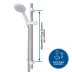 Triton Pro-Fit-8000 Series DuraFlow Shower Rail Kit - Chrome/White (TSKFPRO8000WC) - thumbnail image 2