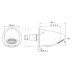 Triton Vandal Resistant Shower Head - Chrome (VREXBTCEV2) - thumbnail image 2