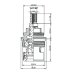 Universal ceramic disc tap cartridge replacement 3/4" (pair) (CL16) - thumbnail image 2