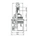 Universal ceramic disc tap cartridge replacement 3/4" (pair) (CL4) - thumbnail image 2
