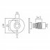 Vado 15mm compression bar fittngs (WG-049BRACK+SHR-C/P) - thumbnail image 2
