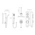Aqualisa iSystem concealed digital shower with adj and ceiling fixed shower heads - gravity pumped (ISD.A2.BV.DVFC.21) - thumbnail image 3