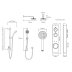 Aqualisa iSystem concealed digital shower with adj and wall fixed shower heads - gravity pumped (ISD.A2.BV.DVFW.21) - thumbnail image 3