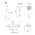 Aqualisa Midas 100 Deck Mounted Bath Shower Mixer (MD100BSM) - thumbnail image 3