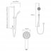 Aqualisa Quartz concealed digital shower with adjustable shower head - gravity pumped (QZD.A2.BV.18) - thumbnail image 3