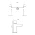 Aqualisa Uptown Deck Mounted Bath Filler - Chrome (CB.DBF.19) - thumbnail image 3