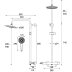 Bristan Buzz Thermostatic Bar Shower With Rigid Riser - Black (BUZ SHXDIVCTFF BLK) - thumbnail image 3