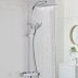 Bristan Qubo Dual Thermostatic Bar Mixer Shower With Rigid Riser - Chrome (QB SHXDIVCTFF C) - thumbnail image 3