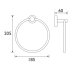 Bristan Round Towel Ring - Chrome (RD RING C) - thumbnail image 3