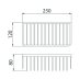 Bristan Small Wall Fixed Wire Basket - Chrome (COMP BASK03 C) - thumbnail image 3