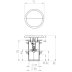 Burlington Unslotted Basin Click Clack Ceramic Waste - White (BB_BSW0101GW_V3) - thumbnail image 3