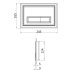 Crosswater Belgravia Flush Plate - Chrome (BLFLUSHC) - thumbnail image 3