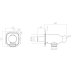 Crosswater Belgravia Wall Outlet - Chrome (BL963C) - thumbnail image 3