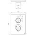 Crosswater Crossbox 3ONE6 Dual Outlet Trimset - Stainless Slate (TLCB1500LBPST) - thumbnail image 3