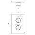 Crosswater Crossbox 3ONE6 Dual Outlet Trimset - Stainless Steel (TLCB1500LBPS) - thumbnail image 3