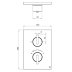 Crosswater Crossbox 3ONE6 Single Outlet Trimset - Stainless Slate (TLCB1000LBPST) - thumbnail image 3