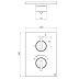 Crosswater Crossbox 3ONE6 Single Outlet Trimset - Stainless Steel (TLCB1000LBPS) - thumbnail image 3