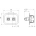 Crosswater Crossbox Belgravia Triple Outlet Trimset - Chrome (BLCB2500LBPC) - thumbnail image 3