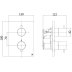Crosswater Crossbox MPRO Single Outlet Mixer Shower Valve - Chrome (PROCB1000RC) - thumbnail image 3