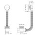 Crosswater MPRO Industrial Bath Waste - Brushed Brass (PRI0202UB) - thumbnail image 3