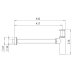 Crosswater Tall Bottle Trap - Brushed Brass (BTR0402F_V2) - thumbnail image 3