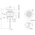 Crosswater Universal Click Clack Basin Waste - Chrome (BSW0260C_V2) - thumbnail image 3