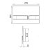 Crosswater Venue Flush Plate - Chrome (VENFLUSHC) - thumbnail image 3