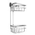 Croydex Brockham Flexi-Fix Two Tier Corner Basket - Chrome (QM803841) - thumbnail image 3