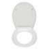 Croydex Corvo Stick 'N' Lock Toilet Seat - White (WL610622H) - thumbnail image 3
