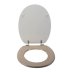 Croydex Dorney Flexi-Fix Toilet Seat - Sandstone Effect (WL601915H) - thumbnail image 3