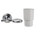 Croydex Flexi-Fix 1919 Range Tumbler and Holder - Chrome (QM301841) - thumbnail image 3