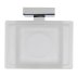 Croydex Flexi-Fix Cheadle Soap Dish and Holder - Chrome Plated and Toughened Frosted Glass (QM511941) - thumbnail image 3