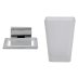 Croydex Flexi-Fix Cheadle Tumbler and Holder - Chrome Plated and Toughened Frosted Glass (QM511841) - thumbnail image 3