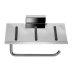 Croydex Flexi-Fix Chester Toilet Roll Holder with Anti-Slip Shelf - Chrome (QM444541) - thumbnail image 3
