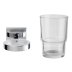 Croydex Flexi-Fix Chester Tumbler and Holder - Chrome (QM441841) - thumbnail image 3