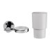 Croydex Flexi-Fix Metra Tumbler and Holder - Chrome (QM541841) - thumbnail image 3