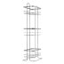 Croydex Free Standing Three Tier Storage Basket - Chrome (QM264041) - thumbnail image 3
