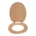 Croydex Geneva Flexi-Fix Toilet Seat - Oak Effect (WL602176H) - thumbnail image 3