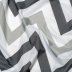 Croydex Grey Chevron Textile Shower Curtain (AF672031H) - thumbnail image 3