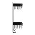 Croydex Large Two Tier Basket - Matte Black (QM770821) - thumbnail image 3