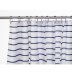 Croydex Navy Pinstripe Textile Shower Curtain (AF290334H) - thumbnail image 3